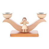 Chandelier with angel, natural, for candle d=14mm